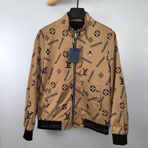 Louis Vuitton Brown Monogram Bomber Jacket
